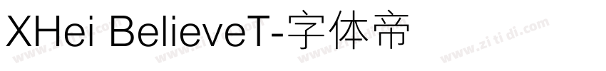 XHei BelieveT字体转换